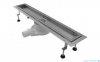 Viega Advantix Vario kompletny odpływ liniowy z rusztem o regulowanej długości 30-120cm chrom mat 686277+686284